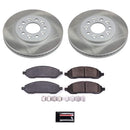 PowerStop Semi-Coated Rotor and Low-Dust Ceramic Brake Pad Kit