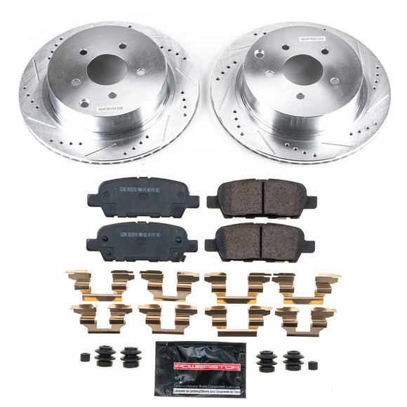 PowerStop Z26 Street Performance Ceramic Brake Pad and Drilled & Slotted Rotor K