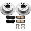 PowerStop Genuine Geomet Coated Rotor and Low-Dust Ceramic Brake Pad Kit
