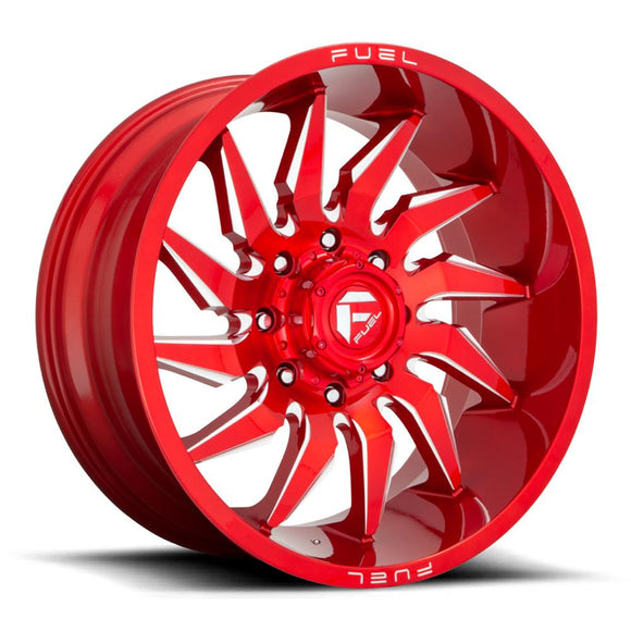 22x10 Fuel Off-Road D745 Saber Candy Red Milled 6x135 ET-18 CB87.1 Wheel Rim
