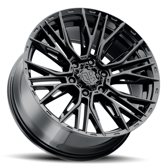 22x10 MTX Gangstar Gloss Black 6x139.7 ET-18 CB106.1 Wheel