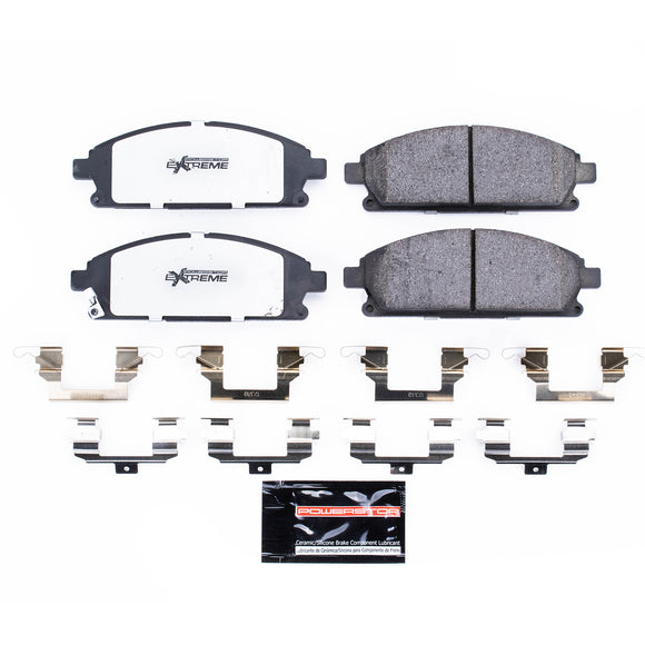 PowerStop Z36 Truck And Tow Carbon-Fiber Ceramic Brake Pads With Hardware