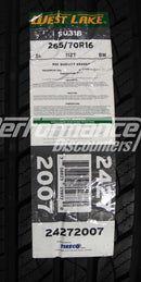 Westlake SU318 Tire 265/70R16 112T BSW SL 265 70 16 2657016