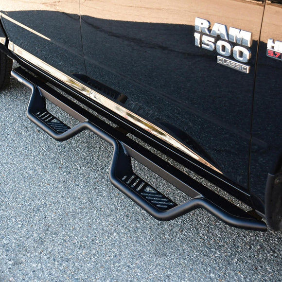 Westin Outlaw Drop Nerf Step Bars Powder Coated Textured Black Steel 20-13565
