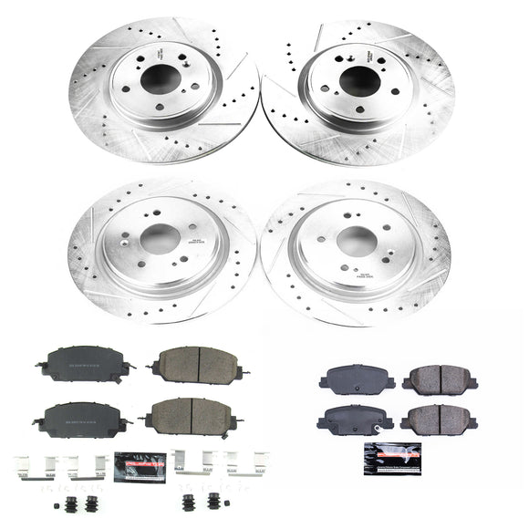 PowerStop Z23 Daily Driver Carbon-Fiber Ceramic Brake Pad and Drilled & Slotted