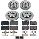 PowerStop OE Stock Replacement Low-Dust Ceramic Brake Pad and Rotor Kit
