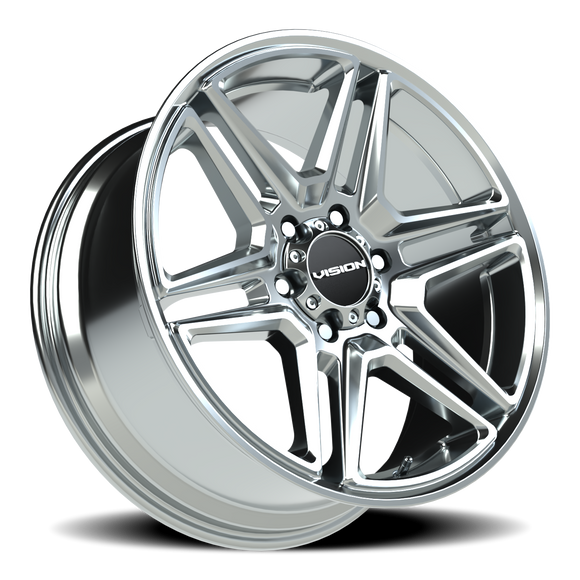 20x9 Vision 476 Wedge Chrome Wheel 6x139.7 ET30 CB78.1