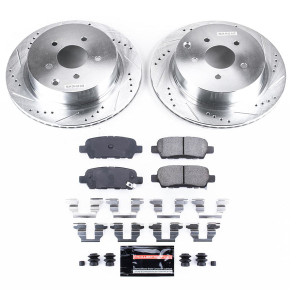 PowerStop Z23 Daily Driver Carbon-Fiber Ceramic Brake Pad and Drilled & Slotted