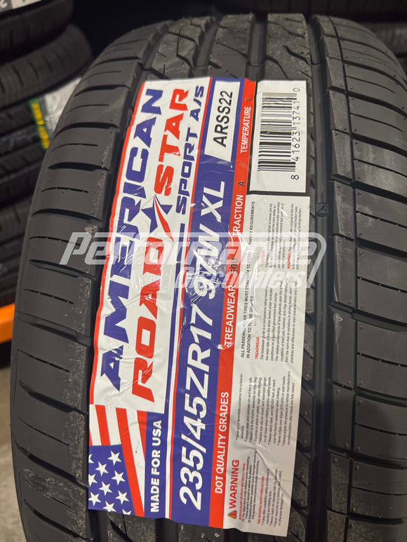 235/45ZR17 American Roadstar Sport A/S 97W BSW SL 235 45 17 2354517