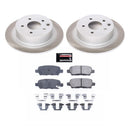 PowerStop Semi-Coated Rotor and Low-Dust Ceramic Brake Pad Kit