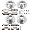 PowerStop Z36 Carbon-Fiber Ceramic Brake Pad with Drilled and Slotted Rotor Kit