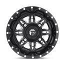 14X7 Fuel UTV D567 LETHAL Matte Black Milled 4X156 ET13 wheel/rim