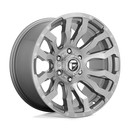 22x10 Fuel Off-Road D693 Blitz Brushed Gunmetal Tinted Clear 5x127 ET-18 Wheel