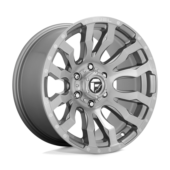 22x10 Fuel Off-Road D693 Blitz Brushed Gunmetal Tinted Clear 5x127 ET-18 Wheel