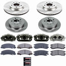 PowerStop OE Stock Replacement Low-Dust Ceramic Brake Pad, Rotor and Caliper Kit
