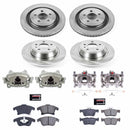 PowerStop OE Stock Replacement Low-Dust Ceramic Brake Pad, Rotor and Caliper Kit