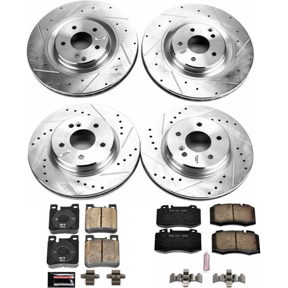 PowerStop Z23 Daily Driver Carbon-Fiber Ceramic Brake Pad and Drilled & Slotted