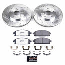 PowerStop Z36 Carbon-Fiber Ceramic Brake Pad with Drilled and Slotted Rotor Kit