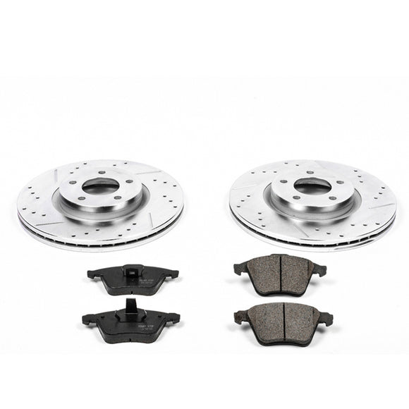 PowerStop Z23 Daily Driver Carbon-Fiber Ceramic Brake Pad and Drilled & Slotted