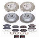 PowerStop Semi-Coated Rotor and Low-Dust Ceramic Brake Pad Kit