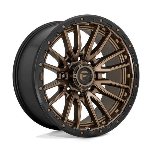 22x10 Fuel Off-Road D681 Rebel Matte Bronze Black Bead Ring 8x180 ET-18 Wheel