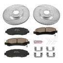 PowerStop Z23 Daily Driver Carbon-Fiber Ceramic Brake Pad and Drilled & Slotted