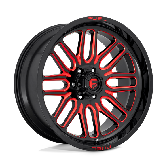 20X10 Fuel D663 Ignite Gloss Black Red Tinted Clear 5X127 ET-18 wheel/rim