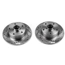 PowerStop Evolution Drilled And Slotted Rotors Pair Rear For Audi A4
