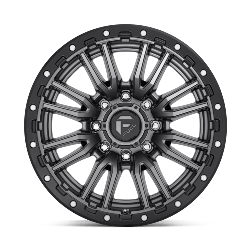 20x10 Fuel Off-Road D680 Rebel Matte Gun Metal Black Bead Ring 8x180 ET-18 Wheel