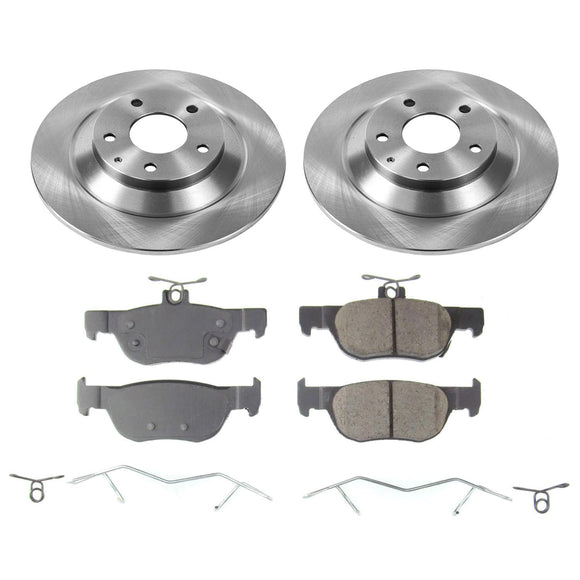 PowerStop OE Stock Replacement Low-Dust Ceramic Brake Pad and Rotor Kit
