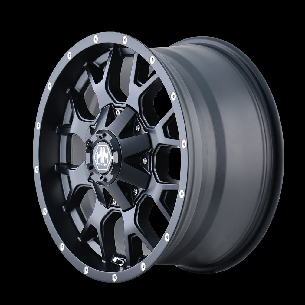 20x9 Mayhem Warrior Matte Black 6x135/139.7 ET-8 wheel/rim