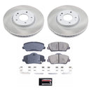 PowerStop Semi-Coated Rotor and Low-Dust Ceramic Brake Pad Kit