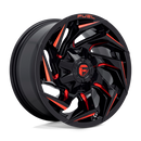 20x9 Fuel Off-Road D755 Reaction Gloss Black Milled Red Tint 8x170 ET1 Wheel