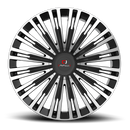 22x9.5 Cavallo CLV-48 Gloss Black Machined 5x115/120 ET15 wheel/rim