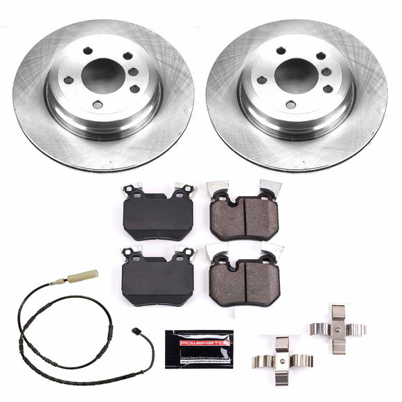 PowerStop OE Stock Replacement Low-Dust Ceramic Brake Pad and Rotor Kit