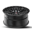 20x9.5 Vortek VRT-604 Zeus Satin Black 6x135 ET0 CB106.1 Wheel Rim