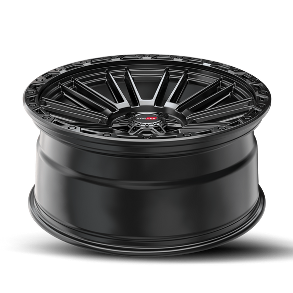 20x9.5 Vortek VRT-604 Zeus Satin Black 6x135 ET0 CB106.1 Wheel Rim