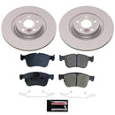 PowerStop Genuine Geomet Coated Rotor and Low-Dust Ceramic Brake Pad Kit