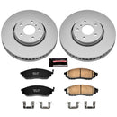 PowerStop Genuine Geomet Coated Rotor and Low-Dust Ceramic Brake Pad Kit
