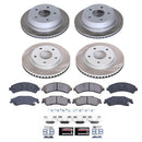 PowerStop Semi-Coated Rotor and Low-Dust Ceramic Brake Pad Kit