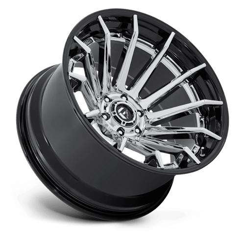 24x12 Fuel Off-Road FC403 Burn Chrome With Gloss Black Lip 6x135 ET-44 Wheel