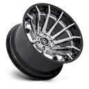 24x12 Fuel Off-Road FC403 Burn Chrome With Gloss Black Lip 6x135 ET-44 Wheel