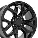 22" Replica CV66 fits Chevrolet Suburban 1500 22x9 Gloss Black