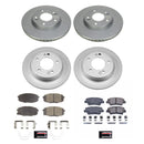 PowerStop Genuine Geomet Coated Rotor and Low-Dust Ceramic Brake Pad Kit