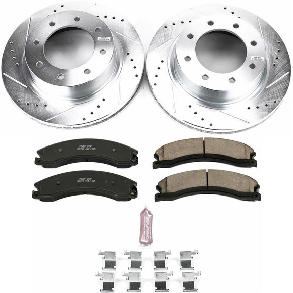 PowerStop Z23 Daily Driver Carbon-Fiber Ceramic Brake Pad and Drilled & Slotted