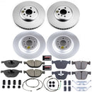 PowerStop Genuine Geomet Coated Rotor and Carbon-Fiber Ceramic Brake Pad Kit