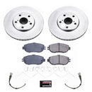 PowerStop Genuine Geomet Coated Rotor and Low-Dust Ceramic Brake Pad Kit