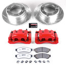 PowerStop Z36 Truck and SUV Ceramic Brake Pad, Drilled & Slotted Rotor, and Cali
