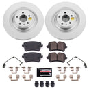 PowerStop Genuine Geomet Coated Rotor and Carbon-Fiber Ceramic Brake Pad Kit