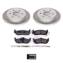 PowerStop Semi-Coated Rotor and Low-Dust Ceramic Brake Pad Kit
